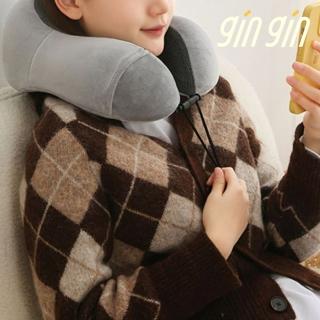 【gin gin】立體駝峰護頸枕 旅行頸枕(慢回彈記憶棉 壓縮收納 旅行枕 午睡枕)