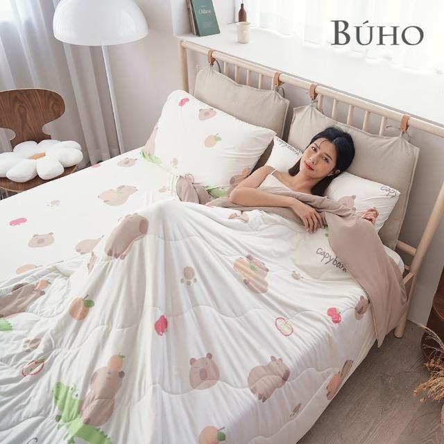 【BUHO 布歐】買一送一 激凍冰紗床包枕套組-單/雙/加大(多款任選)