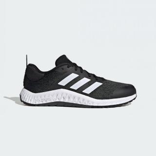【adidas 愛迪達】慢跑鞋 男鞋 運動鞋 緩震 EVERYSET TRAINER 黑白 ID4989