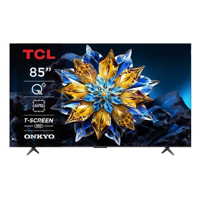 【TCL】85型 4K QLED PRO  Google TV 量子智能連網液晶顯示器(85C655 PRO-基本安裝)