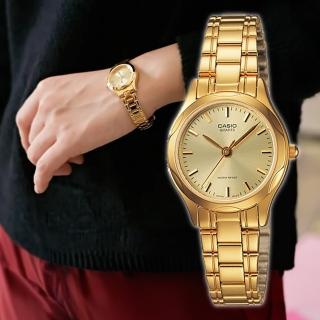 【CASIO 卡西歐】LTP-1275G-9A 簡約優雅 復古典雅 現代感 時尚 俐落自信 個性淑女 無字 不鏽鋼 手錶 女錶