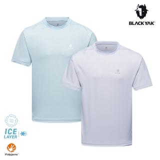 【BLACK YAK】男 ICE CIRCLE短袖上衣(兩色可選)BYDB1MC502(韓國 運動上衣 銀離子 抗菌 涼感 男款)