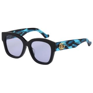 【GUCCI 古馳】太陽眼鏡 GG1550SK(黑配迷彩色)