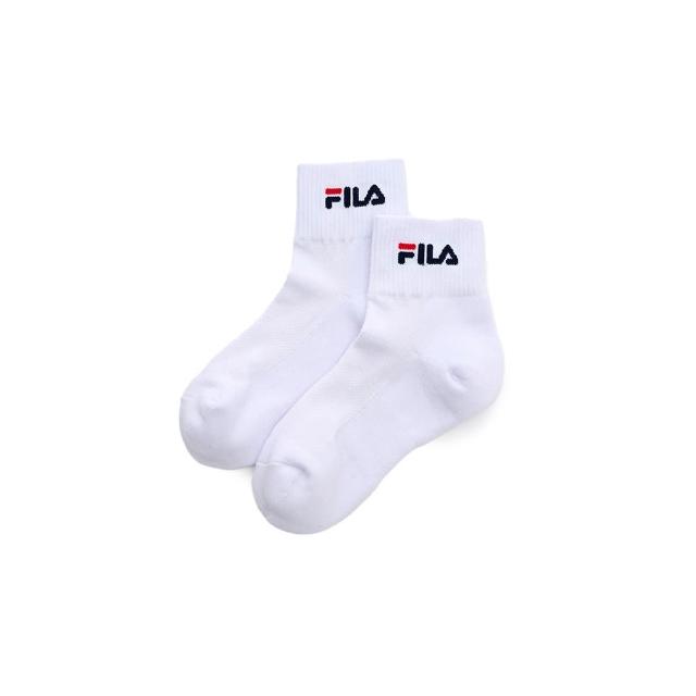 【FILA官方直營】基本款半毛巾短襪-白色(SCY-5005-WT)