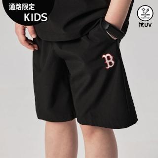【MLB】童裝 運動短褲 Varsity系列 波士頓紅襪隊(7ASMV0143-43BKS)