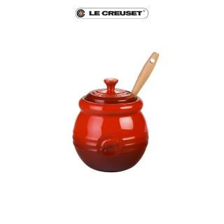 【Le Creuset】瓷器BBQ烤肉醬盅附刷子(櫻桃紅)