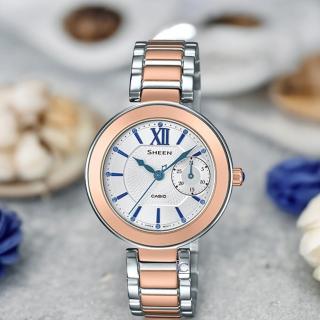 【CASIO 卡西歐】SHEEN 優雅耀眼 女錶 指針錶 手錶 禮物(SHE-3050SG-7A)