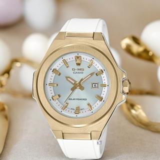 【CASIO 卡西歐】BABY-G G-MS 輕甜時尚太陽能錶 女錶 指針錶 禮物(MSG-S500G-7A)