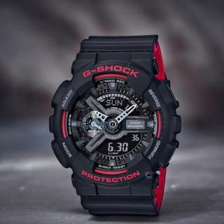 【CASIO 卡西歐】G-SHOCK 運動錶 手錶 男錶 指針錶 禮物(GA-110HR-1A)
