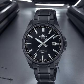 【CASIO 卡西歐】EDIFICE 賽車 日期顯示 手錶 指針錶 男錶(EFV-150DC-1A_42.6mm)