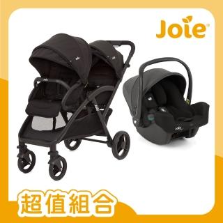 【Joie官方旗艦】evalite duo 雙人嬰兒手推車+iSnug 2 提籃汽座/汽車安全座椅/嬰兒手提籃汽座