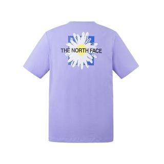 【The North Face】TNF 北臉 短袖上衣 M THE NORTH FACE DAISY BOX SS TEE - AP 男女 紫色(NF0A88G5PJO)