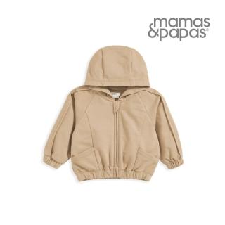 【Mamas & Papas】生命力-連帽拉鍊外套-摩卡(4種尺寸可選)