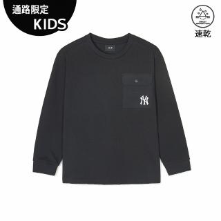 【MLB】KIDS 長袖T恤 童裝 紐約洋基隊(7ATSCP141-50BKS)