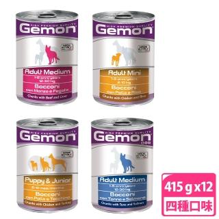 【Gemon 啟蒙】主食狗罐415g(12罐組 全齡適用)