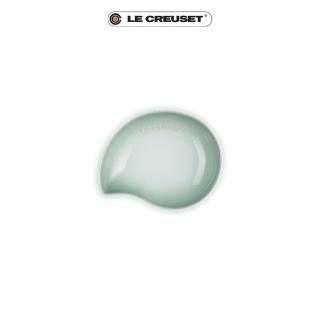 【Le Creuset】瓷器繁花系列葉形盤16cm(湖水綠)