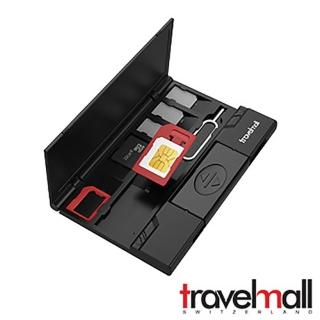 【astelar idea】Travelmall 多功能超薄SIM卡收納儲存器(黑)