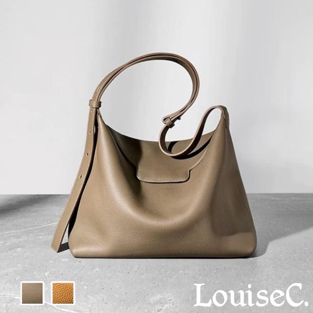 【LouiseC.】Tree House 牛皮時尚氣質肩背斜背包-2色-可調式背帶設計(AJA0001)