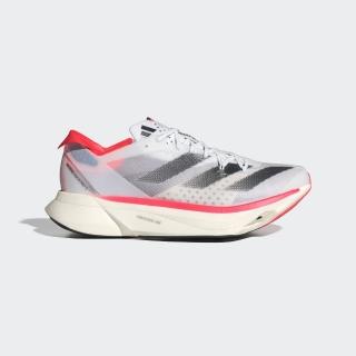 【adidas 愛迪達】慢跑鞋 男鞋 運動鞋 緩震 ADIZERO ADIOS PRO 3 M 米白灰 IE1053