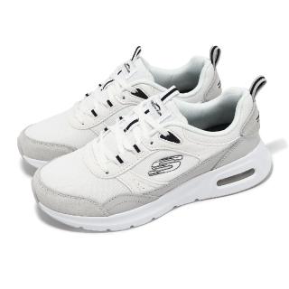 【SKECHERS】休閒鞋 Skech-Air Court-Retro Avenue 女鞋 白灰 氣墊 緩衝 板鞋(150075-WBK)