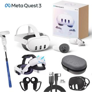 【Meta Quest】Meta Quest 3 VR頭戴式裝置日規主機512G(周邊大全配)