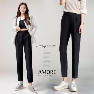 【Amore】日韓涼感滑順剪裁西裝九分褲(柔軟滑順好穿)-momo購物網 - 好評推薦 - 2026年4月