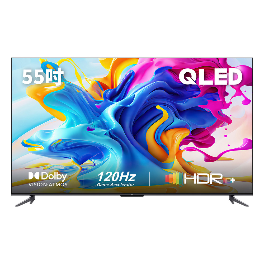 TCL 55C645【TCL】55型 4K QLED 120Hz DLG Google TV 量子智能連網顯示器 基本安裝(55C645)