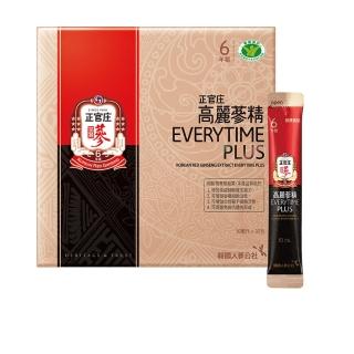 即期品【正官庄】高麗蔘精EVERYTIME PLUS 3盒組-調節免疫力 健康食品認證 人蔘(效期2025/03/20)