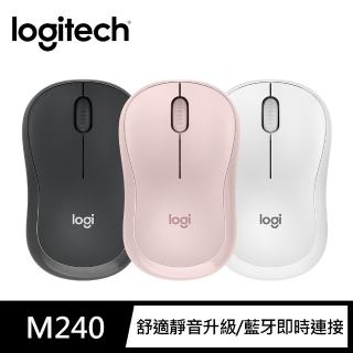 【Logitech 羅技】M240 無線靜音藍芽滑鼠(不附接收器)