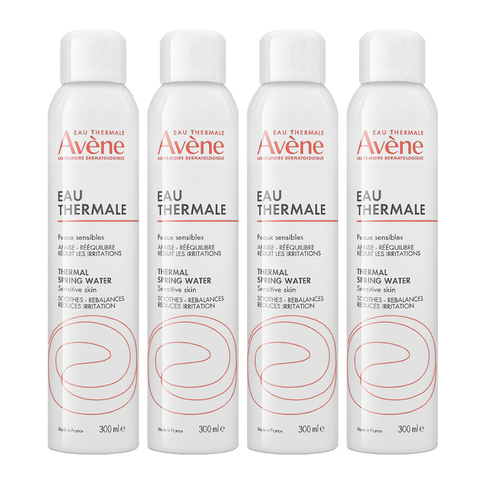 雅漾舒護活泉水【Avene 雅漾】舒護活泉水 300ml*4入組 -平行輸入(法文版)