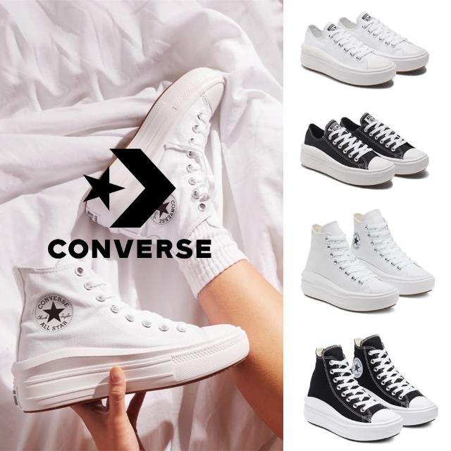 【CONVERSE品牌旗艦店】CTAS MOVE 女鞋低筒高筒厚底帆布鞋休閒鞋(570257C 570256C 568498C 568497C) -  momo購物網- 好評推薦-2024年11月