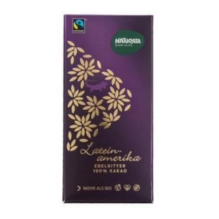【O’Life 機本生活】Naturata 拉丁美洲100%黑巧克力(80g/片)