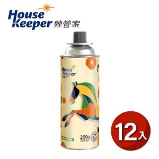 【妙管家】火順安控通用瓦斯罐250g 12入組 蛇采飛揚版(大容量防爆CRV卡式罐 戶外露營野炊瓦斯瓶)