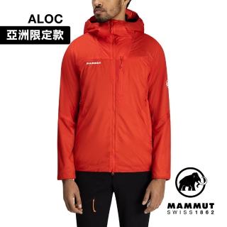 【Mammut 長毛象官方直營】Flex Air IN Hooded Jkt AF 輕量化纖防潑水連帽外套 男款 經典紅 #1013-02610