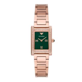 【EMPORIO ARMANI】亞曼尼 官方授權E1 Genni 永恆榮耀環鑽女錶 玫瑰金不鏽鋼女錶-22mm(AR11641)-momo購物 ...