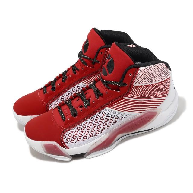 【NIKE 耐吉】籃球鞋Air Jordan 38 XXXVIII PF 大學紅白男鞋氣墊緩震(DZ3355-100) - momo購物網-  好評推薦-2025年2月
