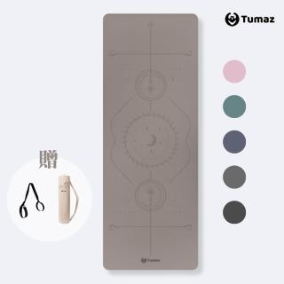 【Tumaz 月熊】5mm PU天然橡膠瑜珈墊 附帆布背袋、背帶(升級耐磨)