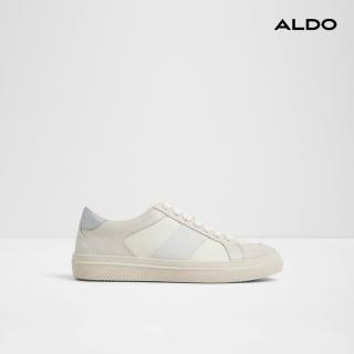 【ALDO】BRAXTON-時尚拼接綁帶休閒鞋-男鞋(白色)