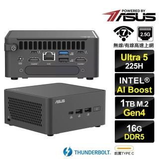 【ASUS 華碩】Ultra 5 十四核{破軍R72C} 迷你電腦(225H/16G/1TB M.2 Gen4)
