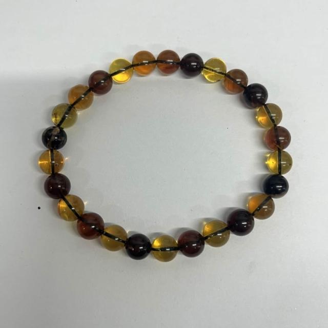 天工翠閣】天然琥珀（8.0mm多寶琥珀手串） GS-12.2 Jenny-003 專拍私拍