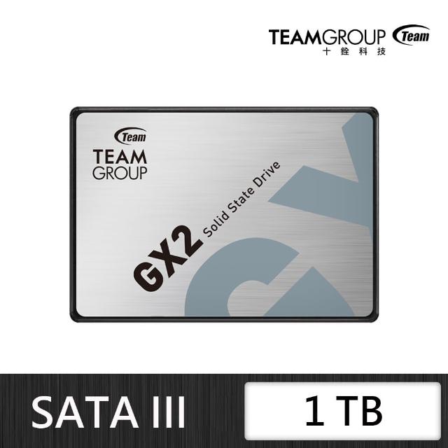 Team 十銓】GX2 1TB SATA ssd固態硬碟讀530M/寫480M - momo購物網