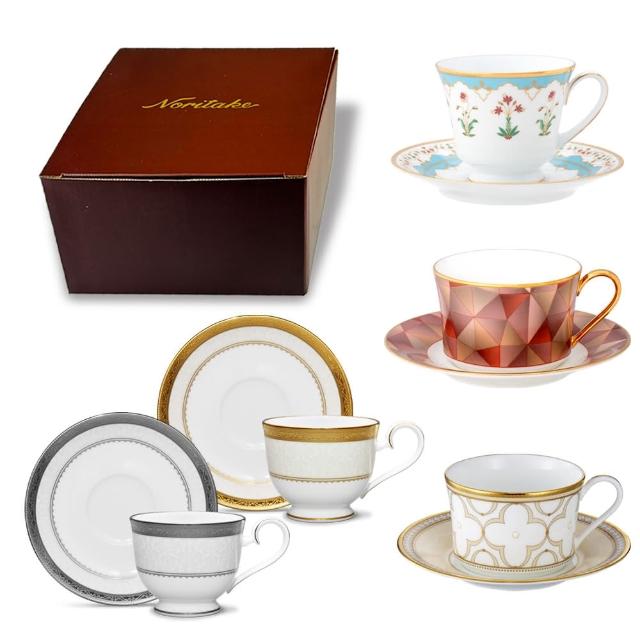 NORITAKE】日系品牌單克金銀邊杯碟咖啡杯(禮盒組) - momo購物網- 好評