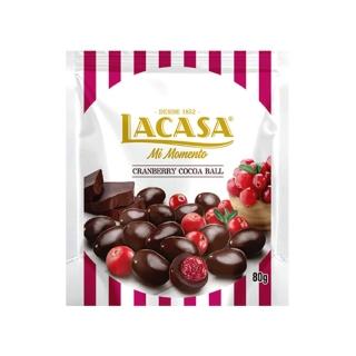 即期品【LACASA】蔓越莓夾餡可可球(80g)