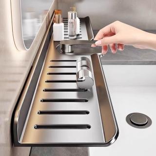 悅BU 洗手台置物架 70CM凹槽款鏡前洗漱台 免打孔洗臉台浴室置物架（置物架/洗漱台）-momo購物網 - 好評推薦 - 2026年4月