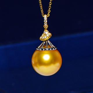 月輝珠寶 18K金 12-13mm 天然南洋金珠 項鍊 正圓強光 原色無染色 濃金珍珠吊墜 送禮推薦-momo購物網 - 好評推薦 - 2026年5月