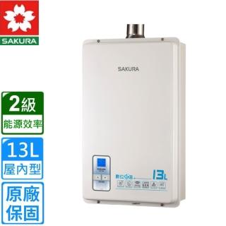 【SAKURA 櫻花】強制排氣屋內大廈型數位恆溫熱水器SH-1333 13L同SH-1331(基本安裝)