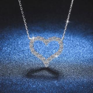 【巴黎精品】KC精品 KC精品 頂級莫桑鑽石925純銀骨鍊情侶對鍊-1.2克拉浪漫愛心女飾品k3ac18-momo購物網 - 好評推薦 - 2026年5月