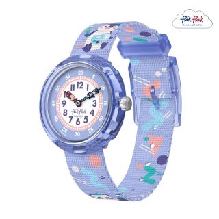 【Flik Flak】兒童手錶 ARTY ANIMALS 兒童禮物/安全防水/瑞士製造 FBNP246 (31.85mm)