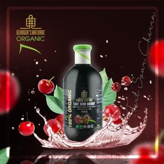 【Georgia 喬治亞】有機酸櫻桃原汁750ml/瓶(100%液態蔬果原汁原液)
