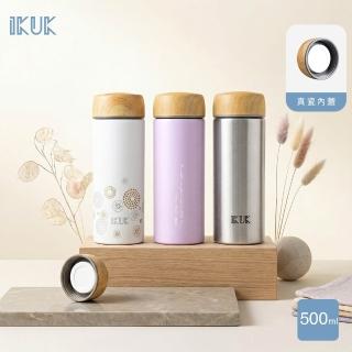 【IKUK 艾可】真陶瓷保溫杯-瓷芯上蓋保溫杯500ml(陶瓷內蓋/陶瓷咖啡杯/母親節禮物/咖啡保溫杯/保溫瓶)